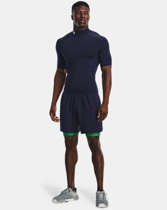 Men's HeatGear® Armour Compression Shorts, Green, pdpMainDesktop image number 2